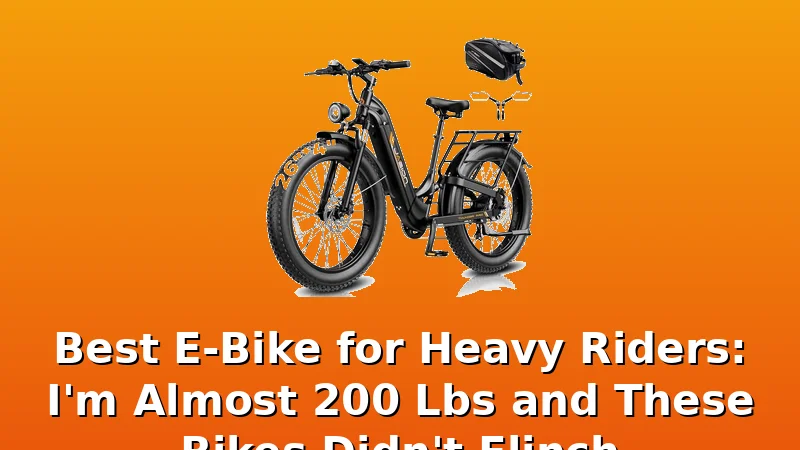 Best E-Bike for Heavy Riders: I'm Almost 200 Lbs and These Bikes Didn't Flinch - Motor Roost review with measurements and honest opinion