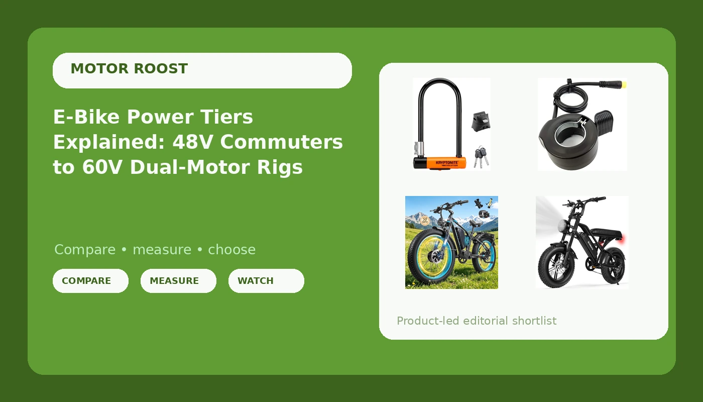 E-Bike Power Tiers Explained: 48V Commuters to 60V Dual-Motor Rigs