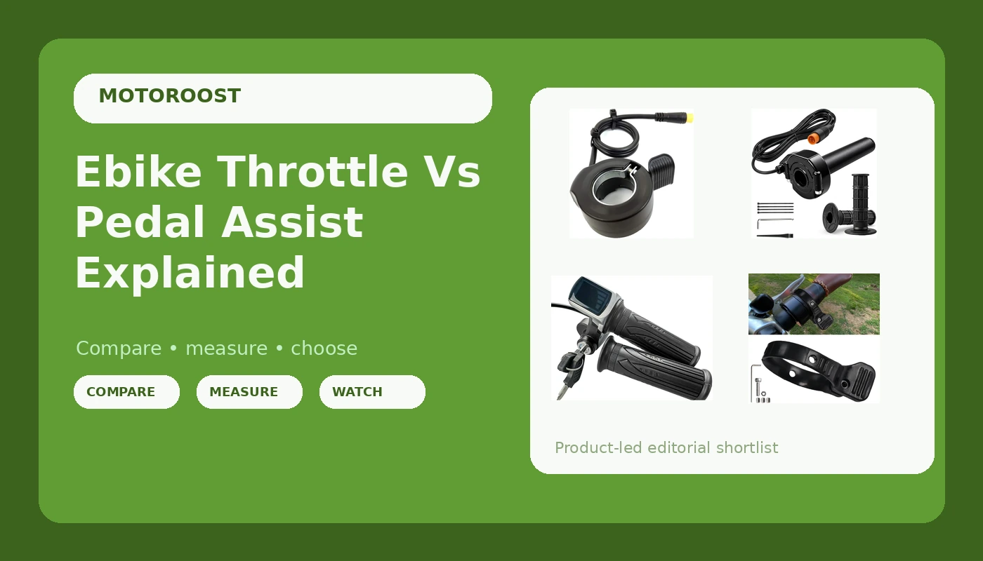 Ebike Throttle Vs Pedal Assist Explained - Motor Roost review with measurements and honest opinion