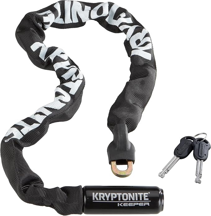 Kryptonite Keeper 785 Bike Chain Lock, 2.8 ft Heavy Duty Anti-Theft Lock