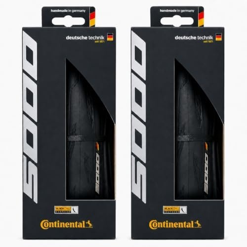 Continental Grand Prix 5000 - Road Bike Tire | The Best Allrounder in the Field - , Vectran Breaker, LazerGrip, Active Comfort Technology, 2 Pack