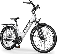 Funhang Electric Bike for Adults, 1000W Peak Ebike, 50Miles Step Thru Electric Bicycle, 26" Commuter E Bikes with 48V Built-in Removable Battery, Adjustable Stem, 7-Speed, UL 2849 Certified