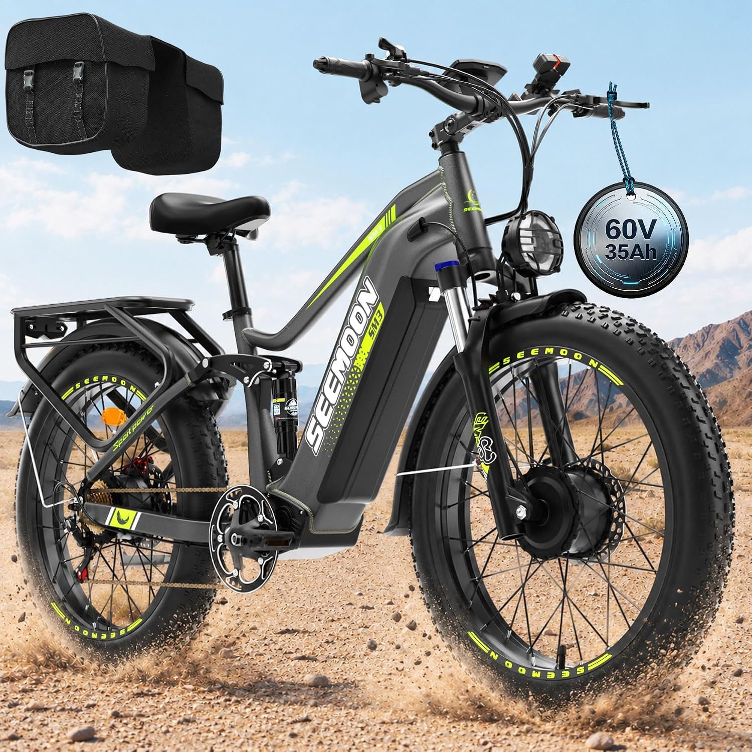 Seemoon 6000W dual motor all terrain e-bike