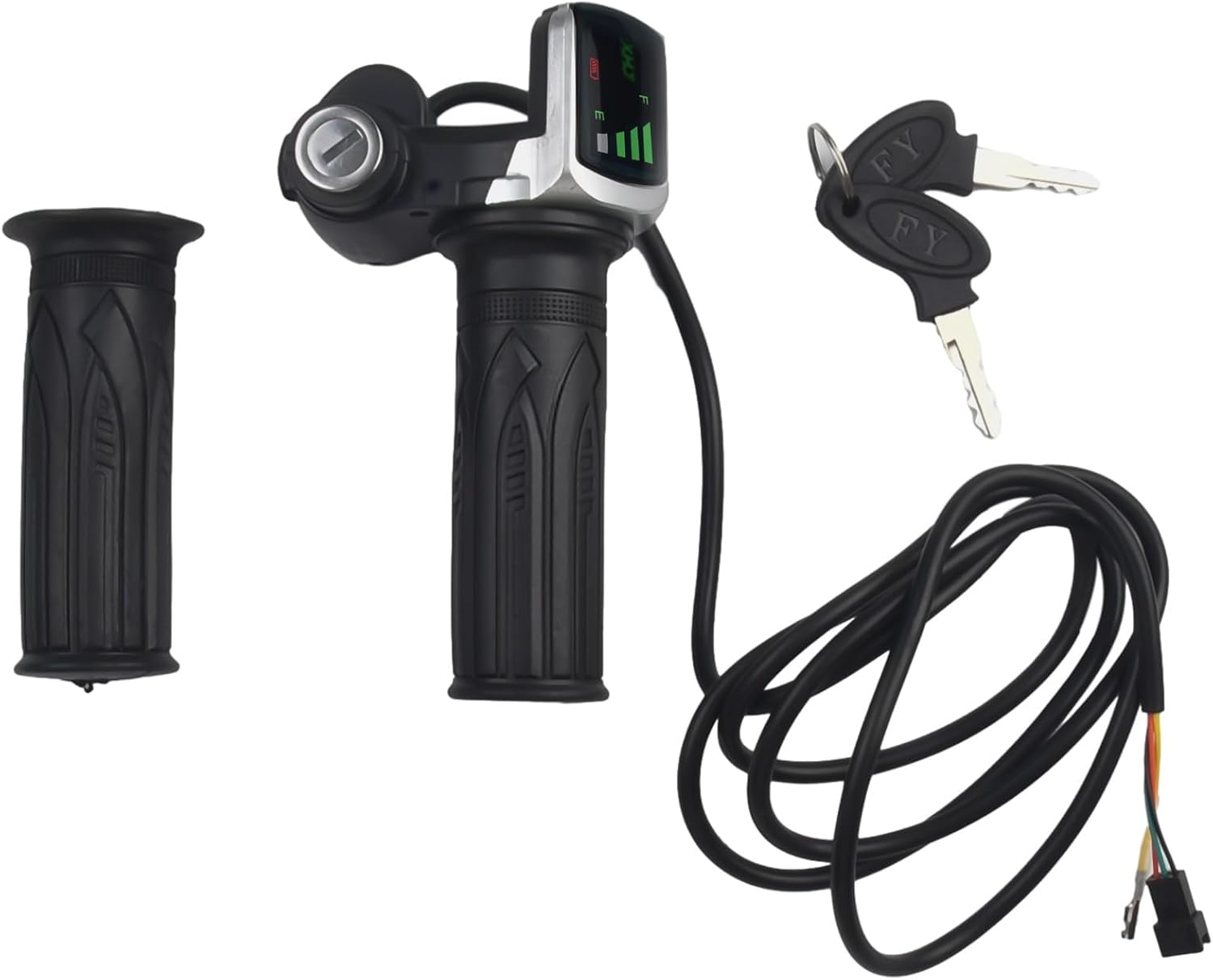 36V/48V E-for Bike Throttle with LED Display, Electric Scooter Grip