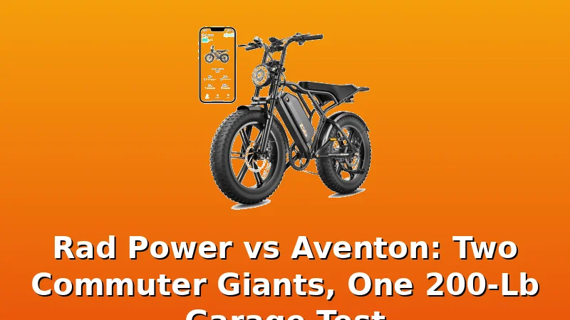 Rad Power vs Aventon: Two Commuter Giants, One 200-Lb Garage Test - Motor Roost review with measurements and honest opinion